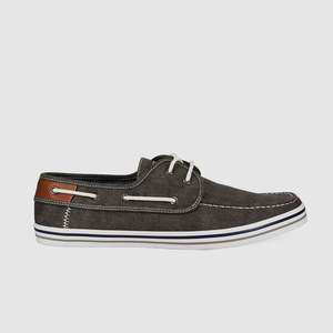 Mens Canvas: Dustin Boat Shoes Black