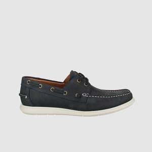 Mens Summer Footwear: Exeter Boat Shoes Indigo