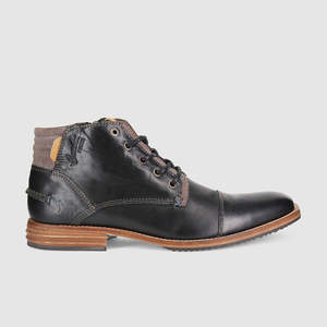 Lace Up Boots: Chambers Lace Up Boots Black