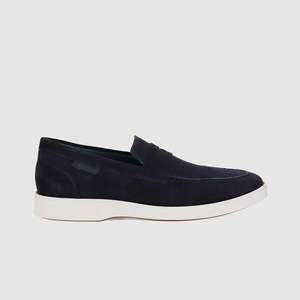 Bayview Casual Shoes Navy Suede