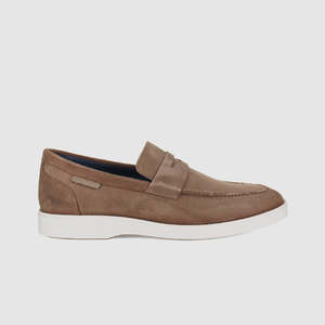 Loafers: Bayview Casual Shoes Taupe Suede