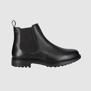 Mens Black Leather Boots: Rodeo Chelsea Boots Black