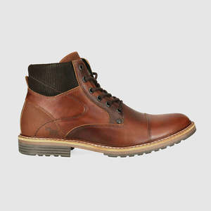 Mens Tan Leather Boots: Cradle Lace Up Boots Tan