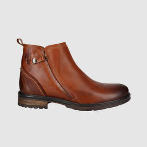 Hunter Zip Up Boots Cognac