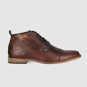 Cheeta Lace Up Boots Dark Brown