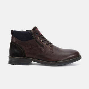 Nash Lace Up Boots Dark Brown