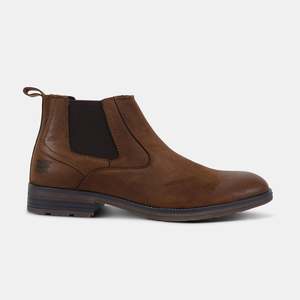 Script Chelsea Boots Coffee