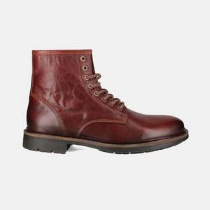 Vintage Lace-Up Boots Redwood