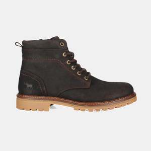 Klarry Lace Up Boots Dark Brown Suede