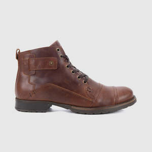 Syd Lace-Up Boots Tan