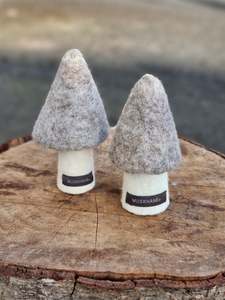 Felt Mushrooms: Tall Stone Felt Mushroom