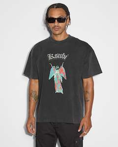 Ksubi: KSUBI ANGELIK EKCESS SS TEE - ACID BLACK