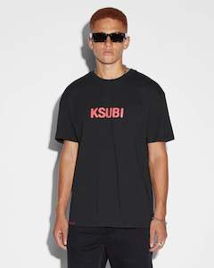 Ksubi: KSUBI CONSPIRACY BIGGIE SS TEE - JET BLACK