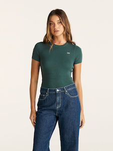 Lee: LEE KNIT BABY TEE - FOREST