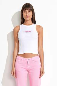 Misfits: MISFIT UNITED NEEDS RIB TANK - WHITE