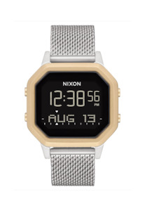 NIXON SIREN MILANESE WATCH - SILVER/ LIGHT GOLD
