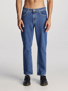 Mens Denim: LEE L-THREE - STONE BLUE