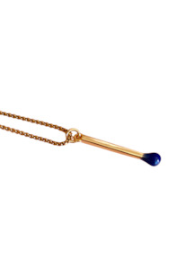 Necklaces: PENNY FOGGO MATCHSTICK NECKLACE - BLUE