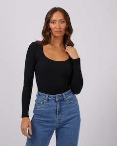 SILENT THEORY HAZEL LONG SLEEVE - BLACK