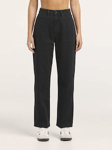 Womens Denim: LEE HIGH BAGGY - HOMME BLACK