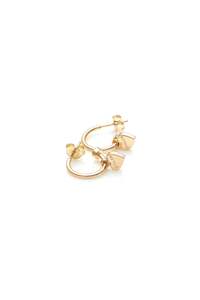Accessories: STOLEN GIRLFRIENDS CLUB STOLEN HEART ANCHOR SLEEPER - GOLD PLATED