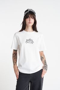 Womens Tees: HUFFER CLASSIC TEE 170/INKED - CHALK