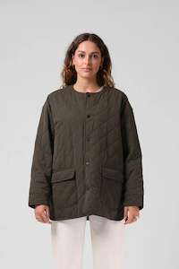 Womens Jackets Coats: RPM QUILTED JACKET - FOREST