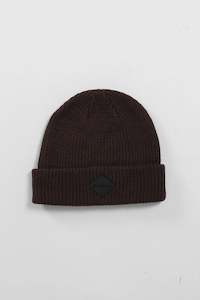 Accessories: RPM KNITTA BEANIE - BLACK COFFEE