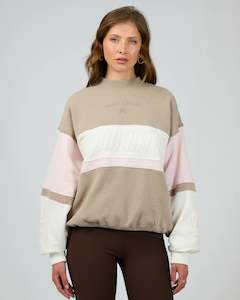 All About Eve: ALL ABOUT EVE PERFORMANCE BOX CREW - STONE