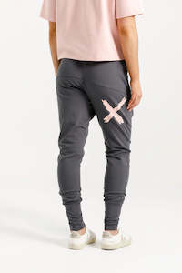 HOMELEE APARTMENT PANTS - GRAPHITE WITH BLOSSOM