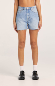 LEE HIGH RELAXED SHORT - RISK BLUE