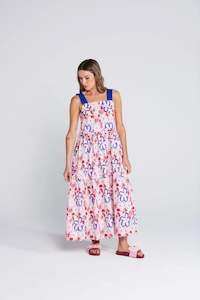 THING THING ZIGGY FRILL ZAG DRESS - SQUIGGLE BLOOM