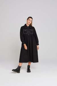 THING THING DELPHI DRESS - BLACK