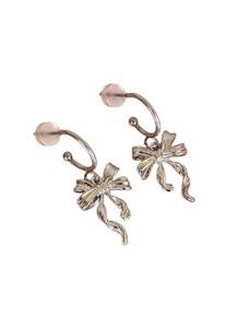 Jewellery: PENNY FOGGO BOW HALF HOOPS