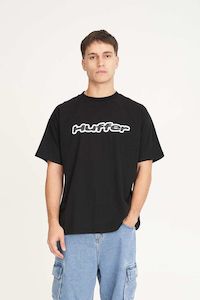 HUFFER BLOCK TEE 220/VERT - BLACK