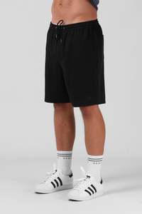 RPM LINEN SHORT - BLACK
