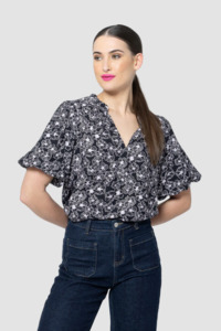 Best Selling: SEEKING LOLA TREASURE TOP - PETAL SKETCH