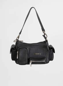 FEDERATION BUSY DAY BAG - BLACK/SILVER