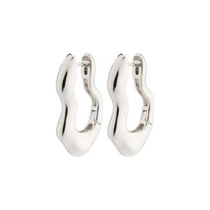 Best Selling: PILGRIM WAVE RECYCLED WAVY EARRINGS - SILVER PLATED