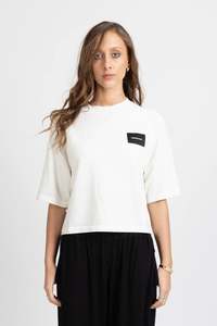 FEDERATION BADGE KNIT TOP - IVORY