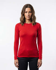Womens: SUPERFINE MERINO LONG SLEEVE CREW WOMENS
