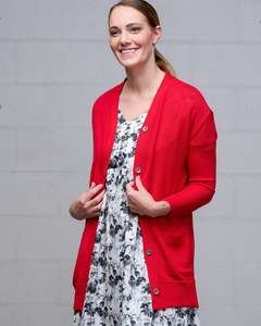 Womens: PELORUS MERINO CARDIGAN