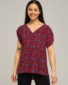 VISCOSE VEE PETAL TOP