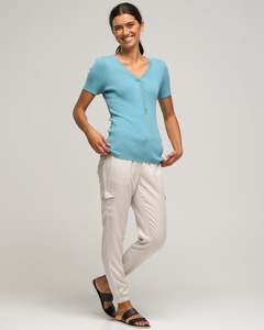 Womens Cotton: COTTON RIB TEE