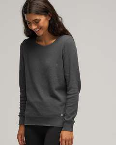 Womens Cotton: CASHMERE COTTON CREW STITCH