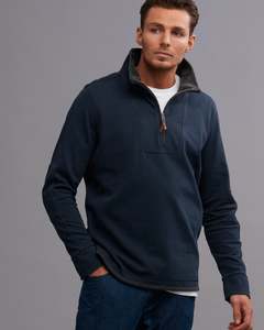 Mens Sweatshirts: QUARTER ZIP SWEATSHIRT