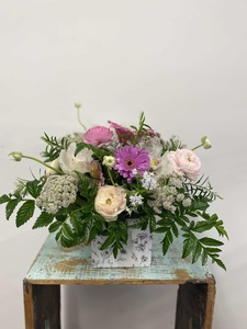 Products: Soft toned arrangement - Wildstem Florists