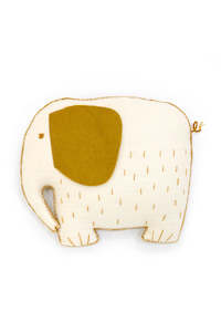 Muskhane: Elephant Pasu Cushion || Natural