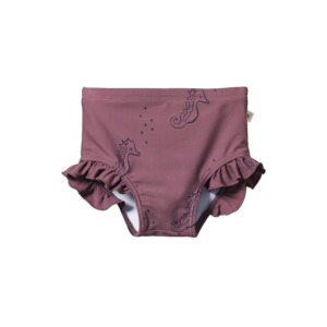 Kids Swimwear: Ruffle Swim Shorts || Neptune Print