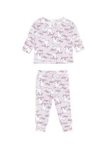 Kids Sleepwear: Magical Unicorn PJ Set || Bright Orchid